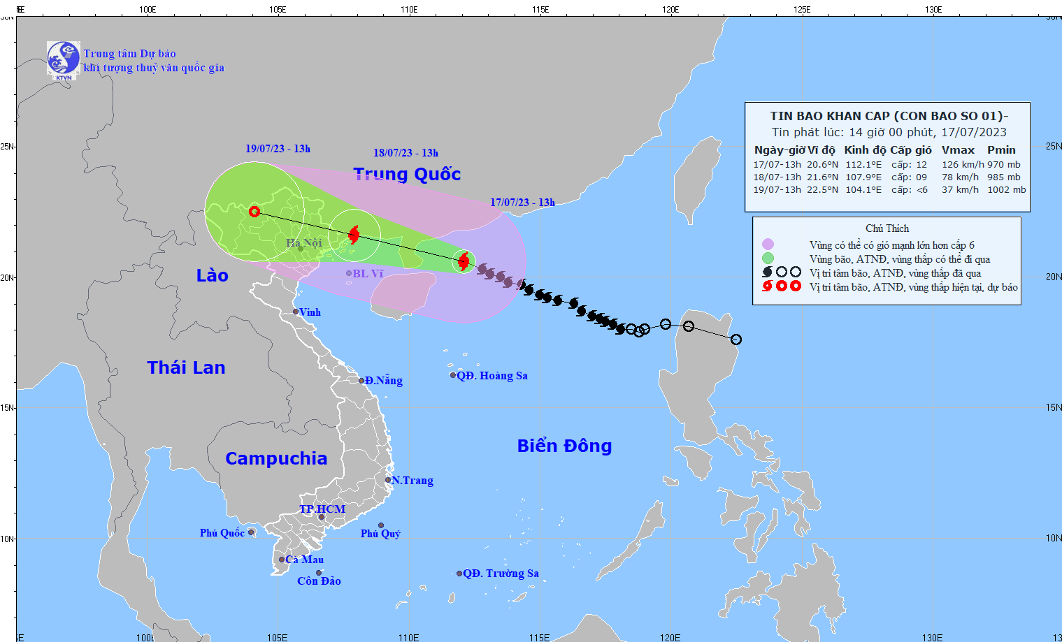 Cập nhật bão số 1: Khả năng lớn bão số 1 đổ bộ vào Hải Phòng, Quảng Ninh